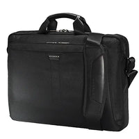 EVERKI LUNAR BRIEFCASE | Fits up to 18.4 inch laptops | Leather handles and accents | Trolley handle pass-through Everki