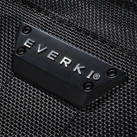 EVERKI LUNAR BRIEFCASE | Fits up to 18.4 inch laptops | Leather handles and accents | Trolley handle pass-through Everki