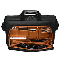 EVERKI LUNAR BRIEFCASE | Fits up to 18.4 inch laptops | Leather handles and accents | Trolley handle pass-through Everki