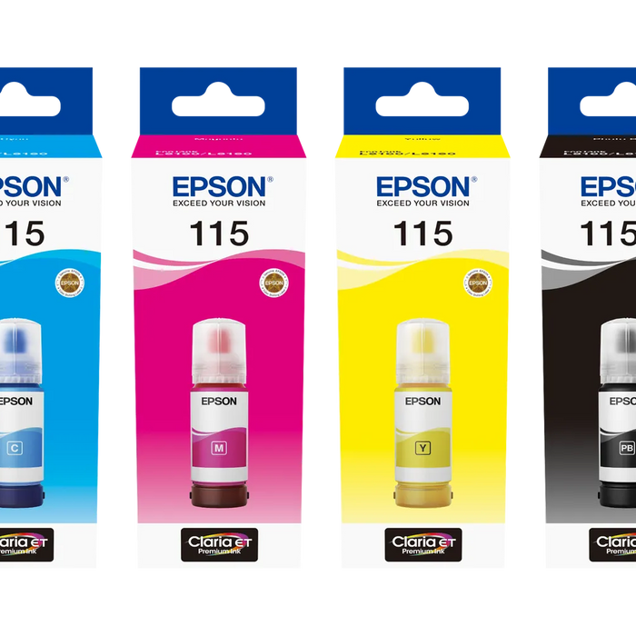 Epson 115 EcoTank Yellow ink bottle (70 ml). 6200 pages @ 5% coverage-C13T07D44A