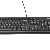 LOGITECH K120 WIRED KEYBOARD WITH QUITE TYPING AND SPILL RESISTANT - BLACK