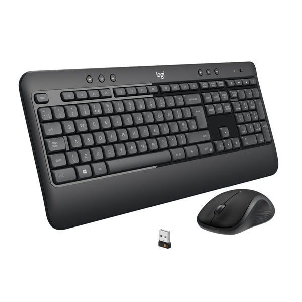 Logitech MK540 Advanced Wireless Keyboard and Mouse - Black-920-008685