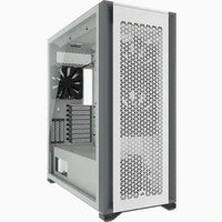 7000D Airflow White Tempered Glass Mid-Tower; 6x 3.5'' |  4x 2.5'' Drive Bays ; 480mm Radiator Compatible; 3x140mm fan incl