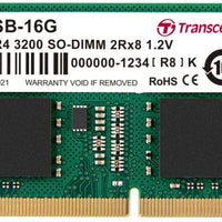 TRANSCEND JET MEMORY 16GB DDR4-3200 NOTEBOOK SO-DIMM 2RX8 CL22 Transcend