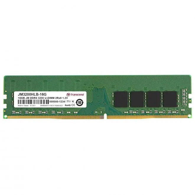 TRANSCEND JET MEMORY 16GB DDR4-3200 DESKTOP U-DIMM 2RX8 CL22 Transcend