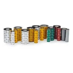 Zebra Wax Ribbon; 110mmx74m (4.33inx242ft); 2300; Standard; Cartridge ;6 ribbons per box Zebra