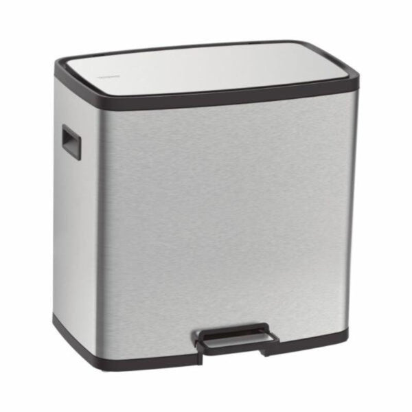 Tramontina Stainless Steel Pedal Bin With 2 Removable Buckets (15L + 15L) - 94544/430