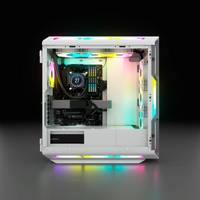 5000T RGB White Tempered Glass Mid-Tower; 2x 3.5'' |  4x 2.5'' Drive Bays; Up to 360mm Radiator compatible; 4x 120mm fan incl