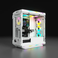5000T RGB White Tempered Glass Mid-Tower; 2x 3.5'' |  4x 2.5'' Drive Bays; Up to 360mm Radiator compatible; 4x 120mm fan incl