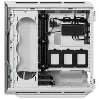 5000T RGB White Tempered Glass Mid-Tower; 2x 3.5'' |  4x 2.5'' Drive Bays; Up to 360mm Radiator compatible; 4x 120mm fan incl-CC-9011231-WW