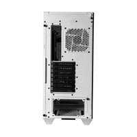 Cooler Master HAF 500 White Mid Tower PC Case - Back View | High Airflow Design, Component Slots, I/O Ports
