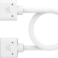 Corsair iCUE LINK Cable; 2x 200mm with Straight connectors; White