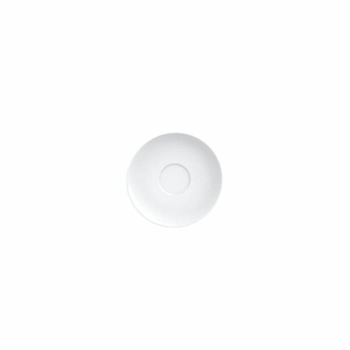 Tramontina Paola Cappuccino Saucer 96600/135: White Porcelain Coffee Cup Plate, Modern Design