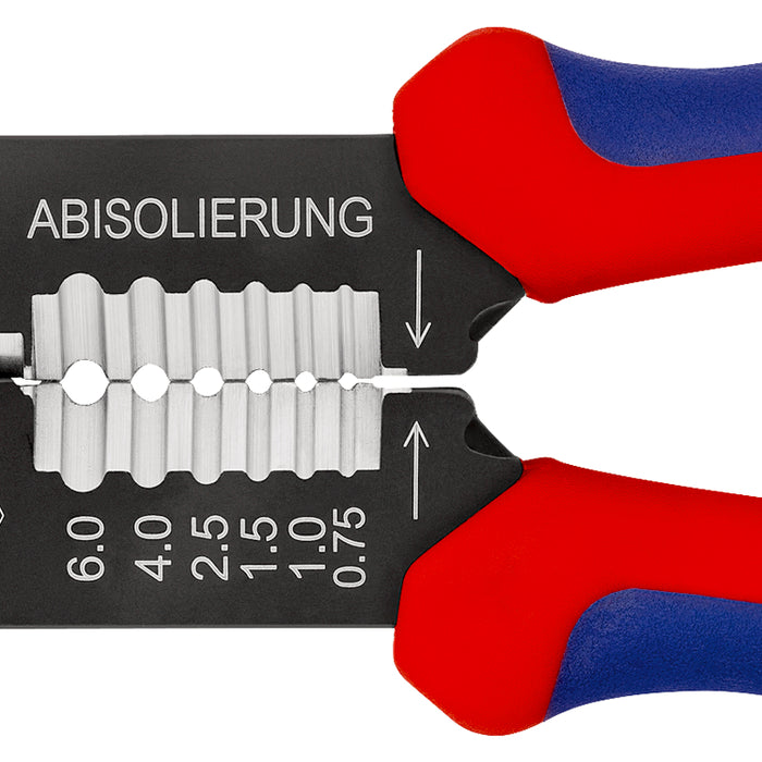 KNIPEX 97 21 215 SB Crimping Pliers with multi-component handles black lacquered 230 mm