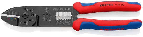 KNIPEX 97 22 240 SB Crimping Pliers with multi-component handles black lacquered 240 mm