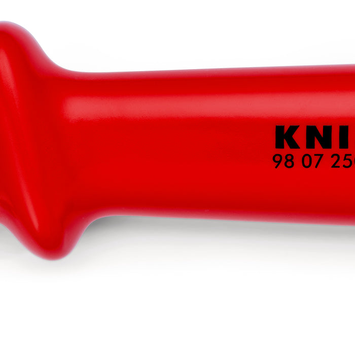 KNIPEX 98 07 250 Adjustable Wrench with dipped insulation chrome-plated 260 mm