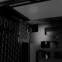 2500D Airflow Black Mid-Tower Dual Chamber PC Case; 2x 3.5'' |  2x 2.5'' Drive Bays; Up to 360mm Radiator compatible