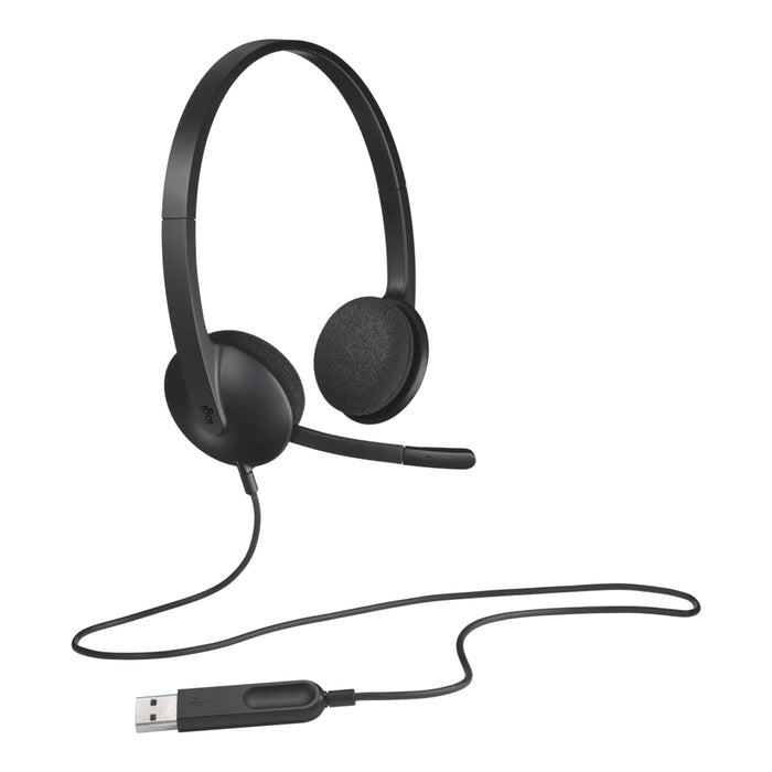 LOGITECH H340 USB COMPUTER HEADSET WITH NOISE CANC - LOG-981-000475