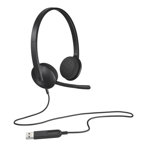 LOGITECH H340 USB COMPUTER HEADSET WITH NOISE CANC - LOG-981-000475