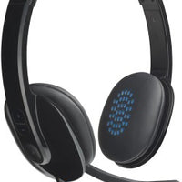 CPO LOGITECH H540 USB COMPUTER HEADSET WITH HD SOUND AND ON-EAR CONTROLS