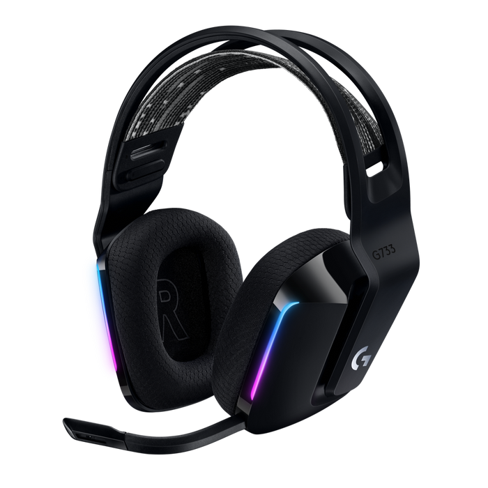 Logitech G733 Wireless Lightspeed RGB Gaming Headset - Black-981-000864