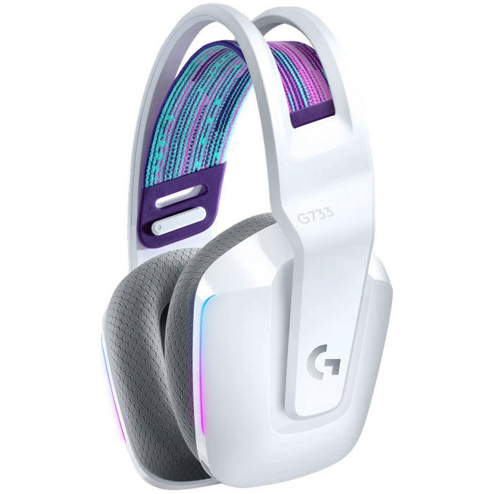 Logitech G733 Wireless lightspeed RGB Gaming Headset - White-981-000883