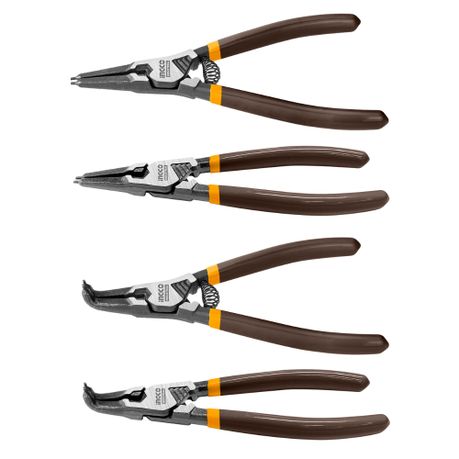 Ingco | Circlip Pliers Set 180mm  4 piece - HCCPS26180