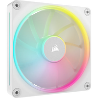 Corsair iCUE LINK LX140 RGB 120mm PWM Fan - Dual Light Loops – Requires iCUE LINK System Hub (Sold Separately) - White