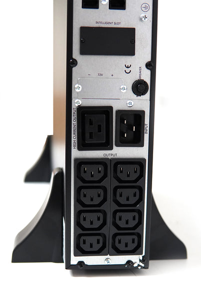 ACCONET 3000VA UPS Back Panel: AC-UPS-O3000-R, Rack Mount Uninterruptible Power Supply Ports & Connections