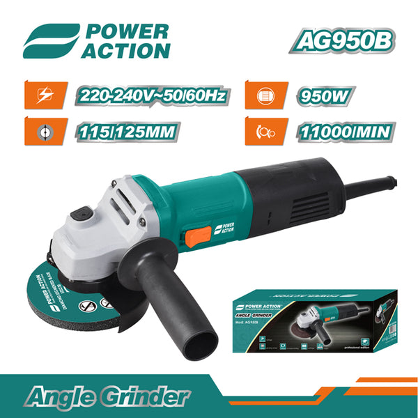 950W Power Action Angle Grinder AG950B