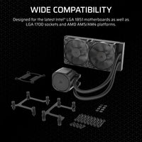 Corsair NAUTILUS 240; 240mm Radiator; Liquid CPU Cooler;  Intel® LGA 1851/1700; AMD® AM5/AM4 Corsair