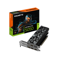 GIGABYTE nVidia GeForce RTX 5050 OC - 8GB GDDR6; 128-Bit Memory Bus; 2x HDMI; 2x DisplayPort. Low Profile Gigabyte