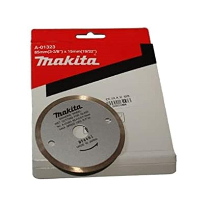 Makita A-01323 Diamond Blade: 85mm Continuous Rim Cutting Wheel for Glass - Precision Cutting Tool