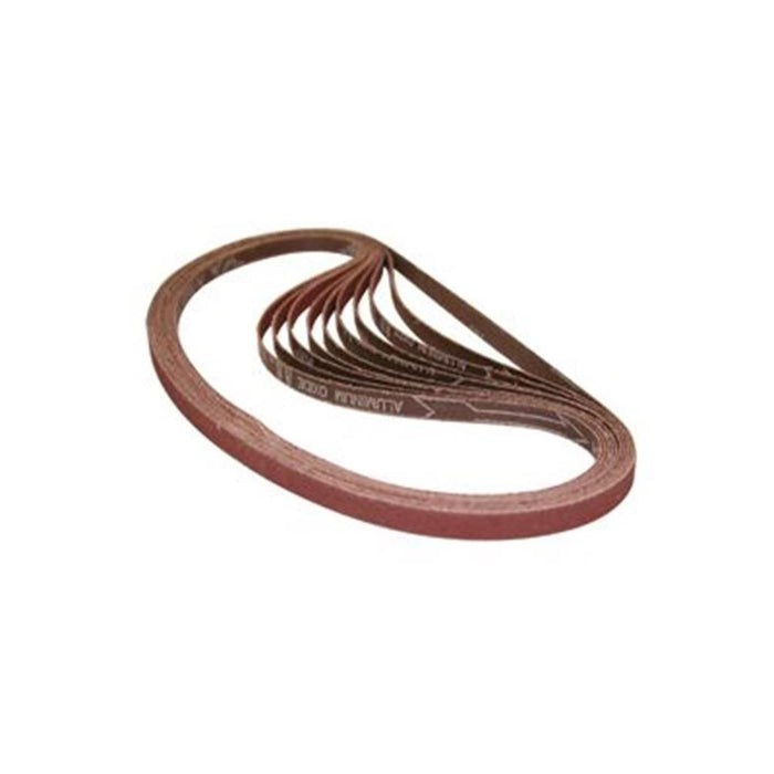 Makita Sanding Belts, 80 Grit, for Wood & Metal - Aluminum Oxide Abrasive, 10 Pack