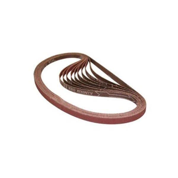 Makita Sanding Belts, 80 Grit, for Wood & Metal - Aluminum Oxide Abrasive, 10 Pack