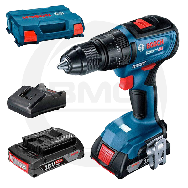 Bosch  | Professional Cordless Drill GSB 18V-50 + 2 X 2,0Ah Batteries + Charger - 06019H5100