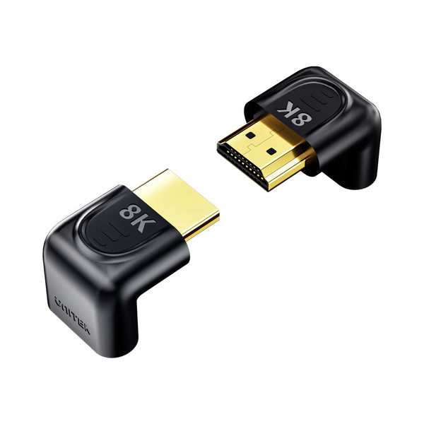 UNITEK A1046A 8K HDMI 2.1 90° AND 270° ANGLED ADAPTER KIT - ADA-HDMI-90DEG-A1046