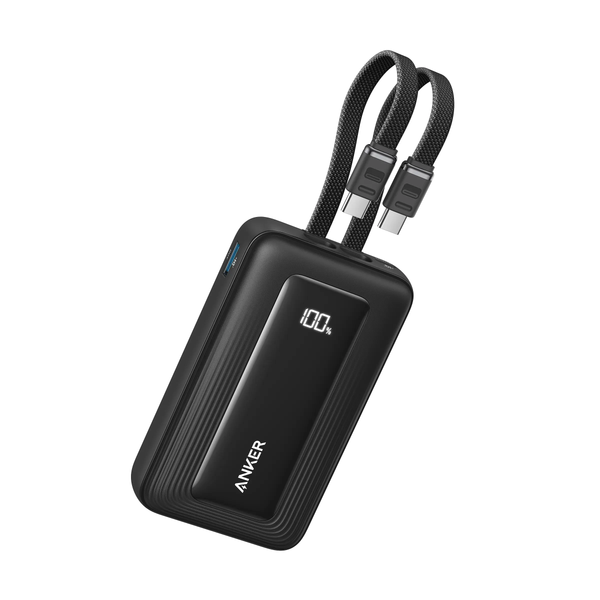 Anker 10000MAh 35W 2Type C Cable Powerbank Black-A1680H12