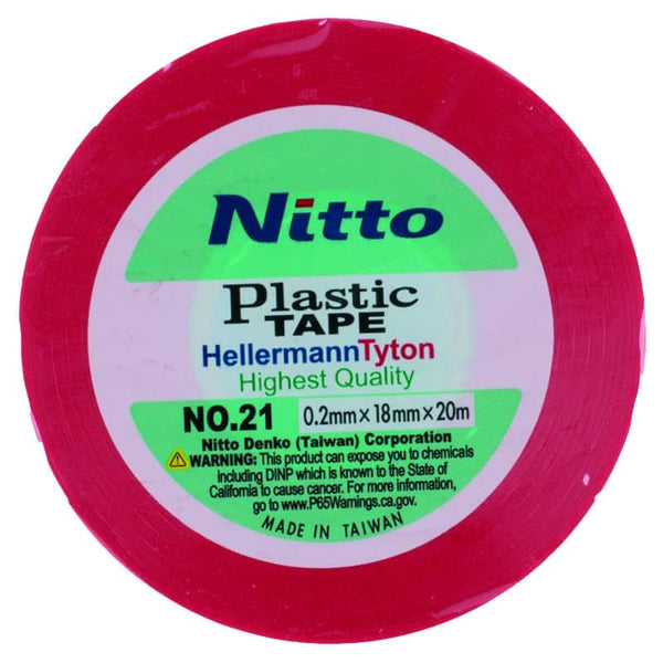Insulation Tape Nitto .2 x 18mm x 20m Red