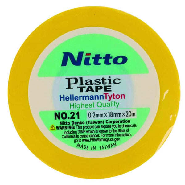 Insulation Tape Nitto .2 x 18mm  x  20m Yellow