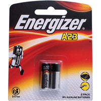 Energizer A23 Battery 12V Alkaline 2-Pack | Small Batteries for Remotes, Key Fobs, & Security Devices