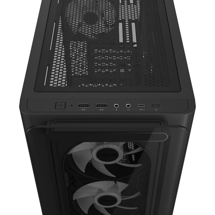 Asus A23 PLUS ARGB Micro-ATX Gaming Chassis - Black-A23PLUS-BK