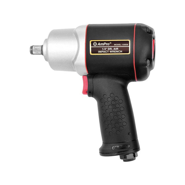 AmPro: 1/2" Dr.Air Impact Wrench Twin Hammer -  A3626
