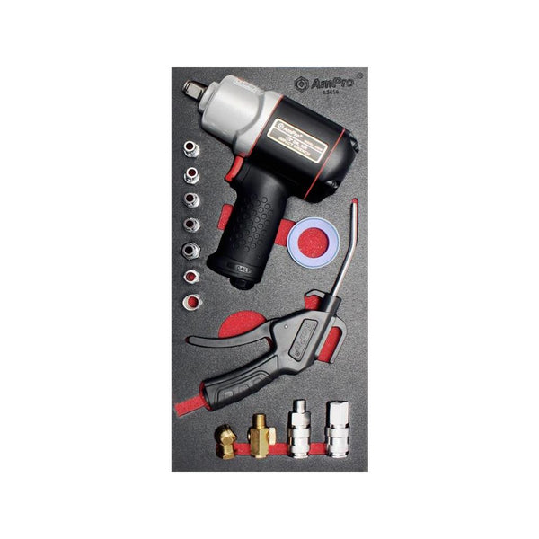 AmPro: 14Pc Extreme Duty Air Wrench & Air Accecsories Set -  A3656