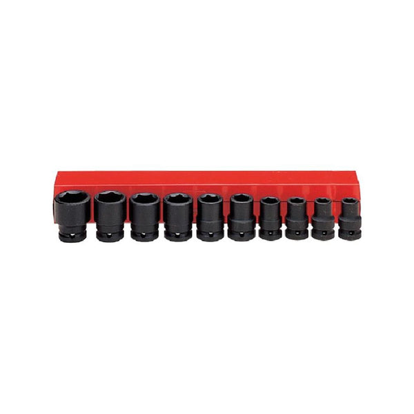AmPro: 10Pc 1/2" Dr. Air Impact Socket Set Metric -  A5605