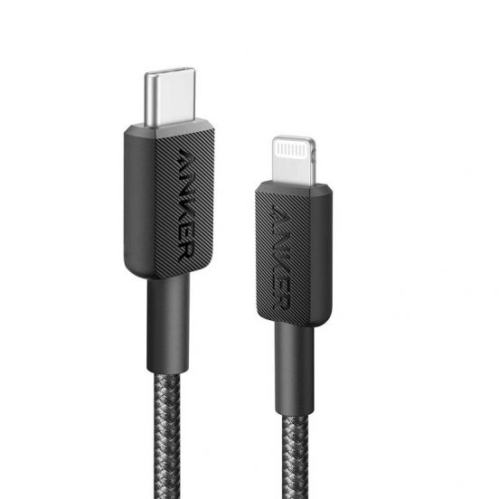 Anker 322 TypeC MFI Braided Cable 0.9m Black-A81B5H11