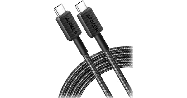 Anker 322 Type C to Type C Braided Cable 1.8m Black-A81F6H11