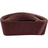 Sanding Belt 75x457mm 100 Grit (10 Pack). High Quality Aluminium Oxide for Wood & Metal Sanding - Compatible Belt Sander Accessory