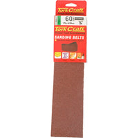 Tork Craft Sanding Belts 75x610mm 60 Grit Coarse, Power Tool Accessory