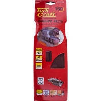 Tork Craft Sanding Belts 100x610mm 180 Grit (2 Pack) - Fine Woodworking Abrasives